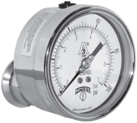 Winters Instruments 3A All-Purpose Quality Sanitary Gauge, PSQ